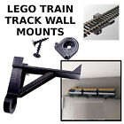 Wall Mounts Display & Functional for LEGO Train Track w/Hardware