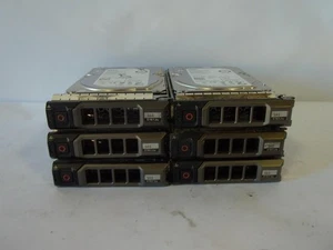 Lot of 6 Dell 055H49 055H49 3TB 7.2K RPM 6Gb/s 3.5" SAS Hard Drive ST3000NM0023 - Picture 1 of 4