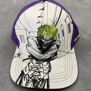 Mütze Kappe The Joker Erwachsene lila Druckknopflasche DC Comics Batman sechs Flaggen verstellbar - Bild 1 von 9