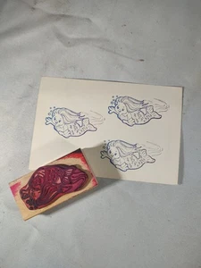 Rubber Stamp Swimming Mermaid F340 D. Oshrio - Picture 1 of 3