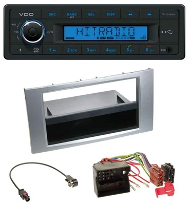 VDO Bluetooth AUX USB MP3 Autoradio für Ford Galaxy Focus C-Max S-Max 03-07 silb - Bild 1 von 4