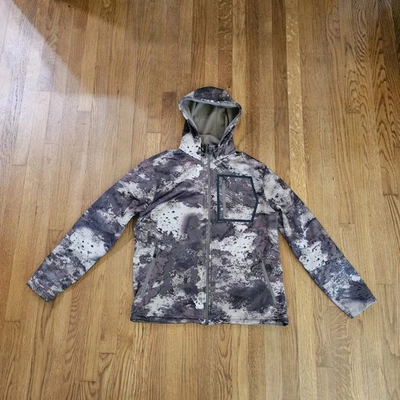Vintage Cabela's DryPlus Camo Jacket Mens Medium Advantage Timber Hooded Hunting - Image 1 of 4