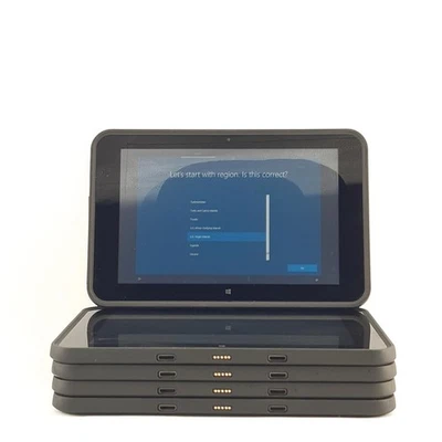 HP Pro Tablets Windows Job Lot of 5 EE G1 Intel Atom Z3735F 32GB SSD With Stylus - Image 1 of 4