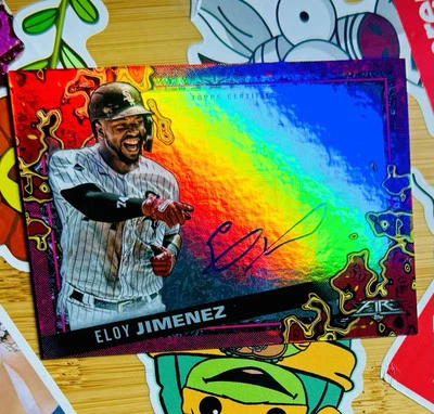 Eloy Jiménez 2021 TOPPS Baseball Scorching Signatures Autograph /25 - Image 1 of 2