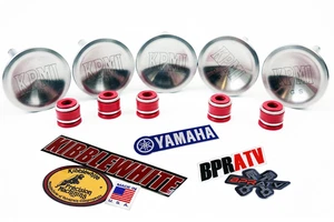 New Kibblewhite +1mm Stainless Valve Kit YFZ450 YFZ 450R YZ450F RED Viton Seals! - Picture 1 of 24