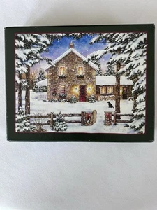 New 2013 Box of 18 Lang Companies Christmas Cards Artist Laura Berry - Picture 1 of 8