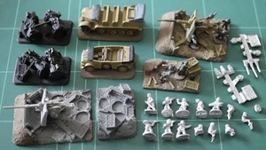 Flames Of War German 8,8cm FlaK 36 Platoon Etc (Look at all Photos) Painted Etc - Bild 1 von 1