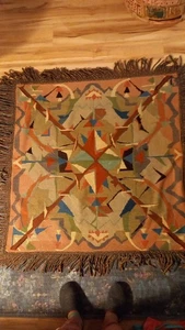 ★Vintage★portugiesische  Tischdecke★Needlpoints★Gobelin★gestickt★50er Jahre★ - Bild 1 von 7