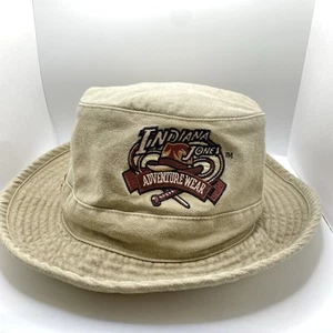 Indiana Jones Adventure Wear Sombrero/Gorra Cubo - Bronceado - Disney Escaso Difícil de Encontrar - Imagen 1 de 15