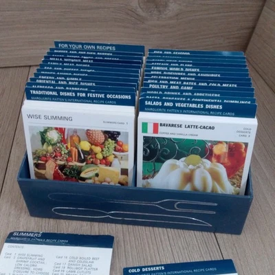 Marguerite Patten Paul Hamlyn Recipe Cards Vintage UK Original Box 1968 Recipes - Image 1 of 4