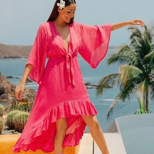 SUNDRESS JULIANA DRESS SAINT BARTH BLUSH PINK NWT Med/Large - Picture 1 of 14