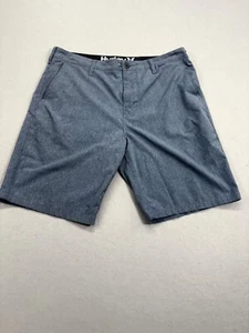 Hurley Men's Phantom Walk-Shorts Size 34 Blue/Grey Hybrid Quick Dry Stretch - Picture 1 of 8