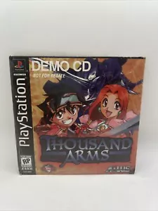 Thousand Arms PS1 PlayStation 1 Demo CD NFR Not For Resale Factory Sealed New - Picture 1 of 5