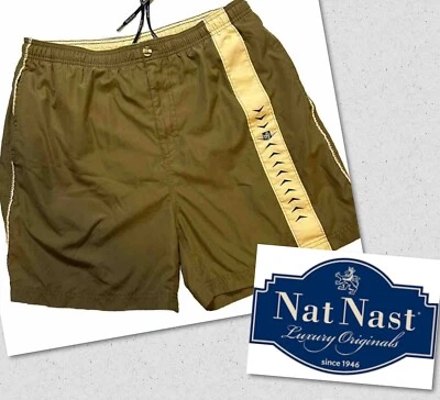 Nat Nast Swim Trunks - Men’s - Medium - Swimming Trunks - Olive - Image 1 of 4