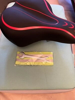 Sillín de bicicleta Big Bum ancho cojín de gel cómodo deportivo suave cojín asiento Foto 1 de 3