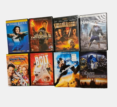 Lot of 8  Family Children's Action Adventure Films DVD - Whale Rider, Hancock Foto 1 de 4