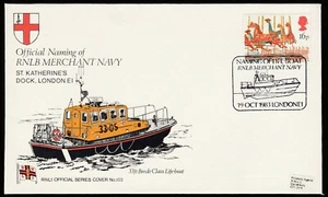 RNLI Lifeboat Official Series Cover No 103 Official Naming  RNLB Mercant Navy - Picture 1 of 1