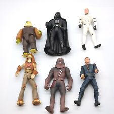 Hasbro Star Wars Action Figure Lot of 6 Luke Skywalker Darth Vader Chewbacca 