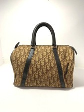 Christian Dior Vintage Logo Canvas Handbag