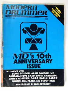 MODERN DRUMMER MAGAZINE JAMUARY JANUARY 1986 10TH ANNIVERSARY SPECIAL NO DISC - Foto 1 di 3