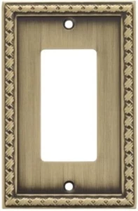 Allen + Roth Single Decorator Switch Plate Aged Brass 2pk - Picture 1 of 1