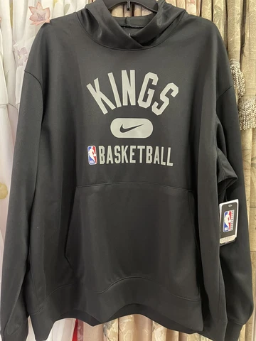 NEW NBA Authentics Sacramento Kings Nike On Court Hoodie XXL Dri Fit Mens 2XL DS Cover