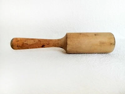 Vintage Primitive Wood Potato Masher Pounder Pestle Kitchen Farmhouse Decor - Image 1 of 4