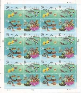 US Stamp - 1994 Wonders of the Sea - 24 Stamp Sheet - Scott #2863-6 - Picture 1 of 1