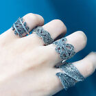 Real Solid 925 Sterling Silver Marcasite Rings Flowers Fashion Jewelry Size 6-10