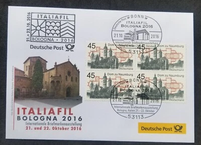 [SJ] Germany Naumburg Cathedral 2016 Church (FDC) *ITALIAFIL BOLOGNA '16 - Image 1 of 4