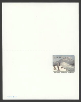 2006 US Scott #UX449 24c Pike's Expedition at Pike's Peak, Postal Reply Card MNH - Image 1 of 2