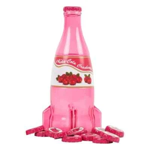 Fallout Nuka Cola Cranberry Glasflasche & 10 Kronkorken Fallout 3 4 76 bethesda - Bild 1 von 5