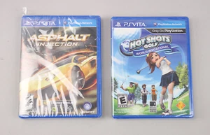 Lot of 2 New Sealed Sony PS Vita Games Asphalt Injection & Hot Shots Golf - Picture 1 of 7