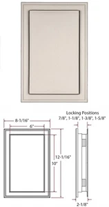 Carriage Light J-Block 069 Tan 8x12x¾-1¼” Vinyl Siding Jumbo Mount Master - Picture 1 of 13