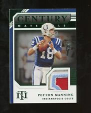 2020 National Treasures Century Green Peyton Manning Patch 5/5 Colts
