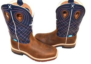 Twisted X  10.5 D Waterproof CellStretch Western Work Boots - Alloy Toe MXBAW01 - Picture 1 of 12