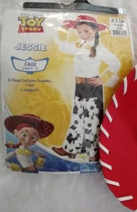 Disney Pixar Toy Story 2 Jessie Child Costume 4-6 Small 2-piece Hat & Jumpsuit - Picture 1 of 1