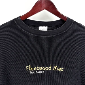 Camicia Vintage Fleetwood Mac XL The Dance Reunion Tour Band 1997 Nera Termica - Foto 1 di 7