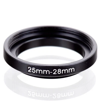 25mm-28mm Step Up Ring 25-28 DSLR Camera / 25mm Lens to 28mm Filter Cap Hood - Image 1 of 4