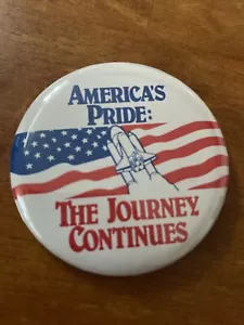 BOTÓN PIN U1 NASA, AMERICA'S PRIDE, THE JOURNEY CONTINUES - Imagen 1 de 3