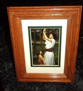 JOHN WILLIAM WATERHOUSE - OAK FRAMED PRINT REPRODUCTION - 9" x 7" - Picture 1 of 9