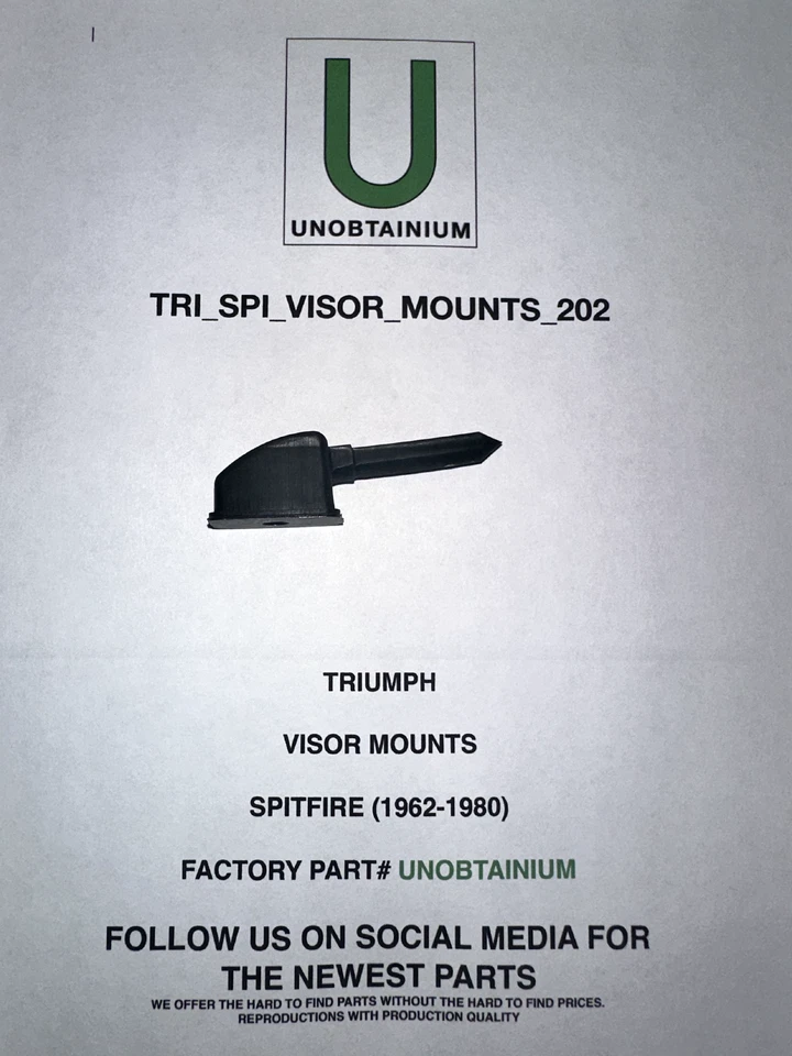 SE ADAPTA/PARA SOPORTES DE VISERA TRIUMPH SPITFIRE Foto 1 de 3