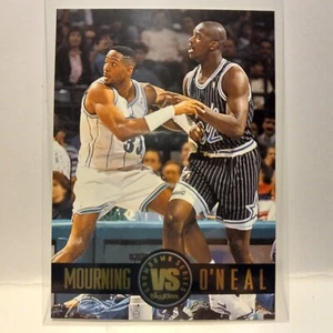 Alonzo Mourning vs. Shaquille O'Neal 1993-94 SkyBox Showdown Basketball #SS3 - Picture 1 of 2