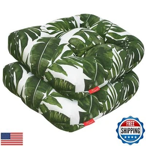 Pcinfuns Outdoor Wicker Cushions, Patio U-Shaped Tufted Chair Pads Decorative - Picture 1 of 5