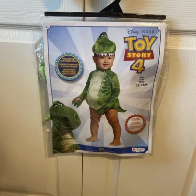 Toy Story-4 Rex Halloween Infant Child Costume Disney Pixar 12-18 Months T1 - Image 1 of 3