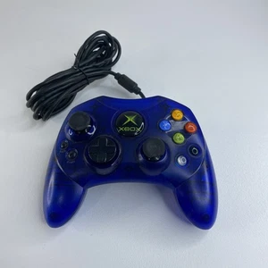 Mando Original Xbox OEM S Tipo Azul Transparente Sin Cable Rompible - Imagen 1 de 11