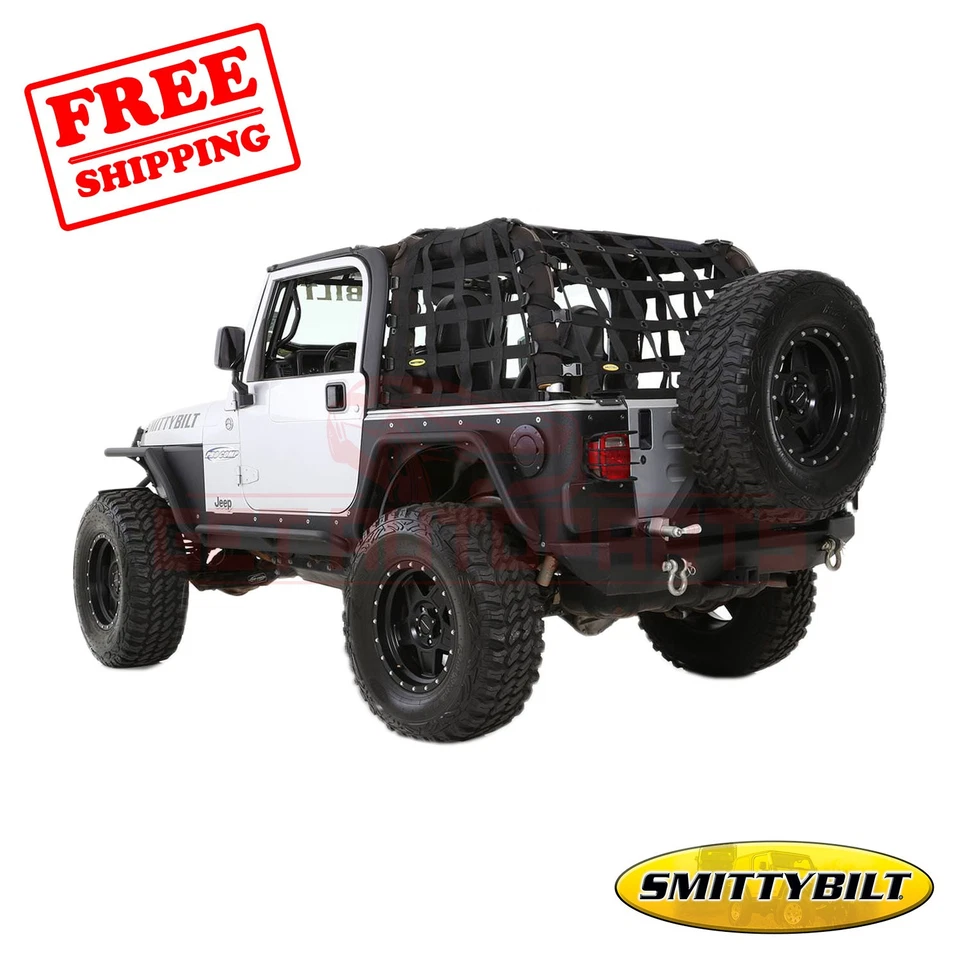 Red de carga exterior Smittybilt C-RES2 nailon para Jeep Wrangler 97-06 Foto 1 de 3