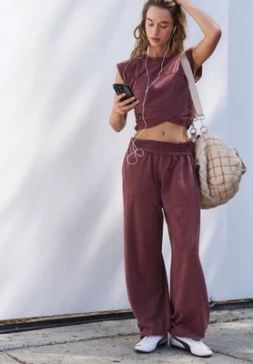 Juego cruzado Free People Hot Shot, caoba/borgoña, talla: L - nuevo con etiquetas Foto 1 de 4