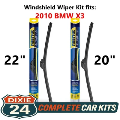 Rain-X Longitude Windshield Wiper Kit fits: 2010 BMW X3 (22" & 20") Foto 1 de 4