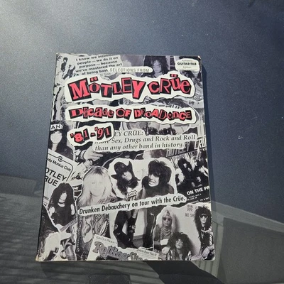 Motley Crue Decade of Decadence 81-91 Guitar Tab Edition Rare Mick Mars  - Image 1 of 4